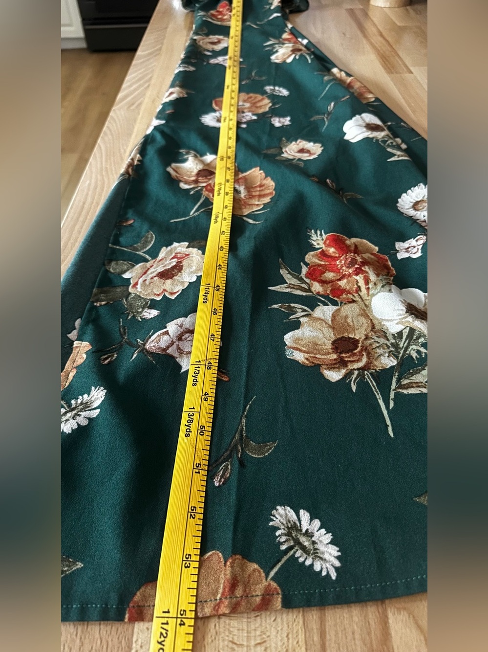 Altar'd State Emerald Green Floral Ruffle Maxi Dress - Picture 13 of 13